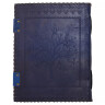 Vintage Leather Cover Notebook with Tree of Life Embossing and Seven Chakras Stones